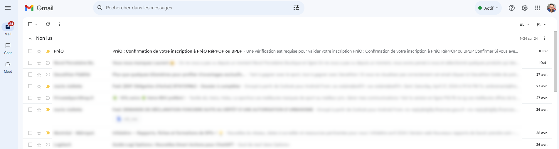 Mail PréO à valider1